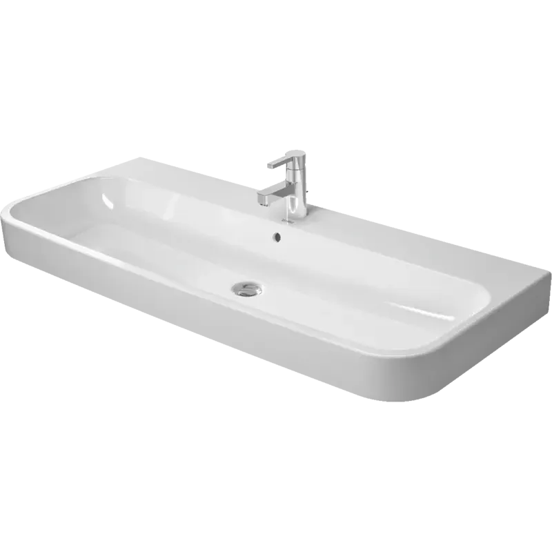 Duravit Happy D.2 47" x 20" x 7" White Vanity Sink (2318120000)