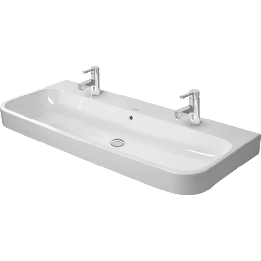 Duravit Happy D.2 47" x 20" x 7" White Vanity Sink (2318120024)