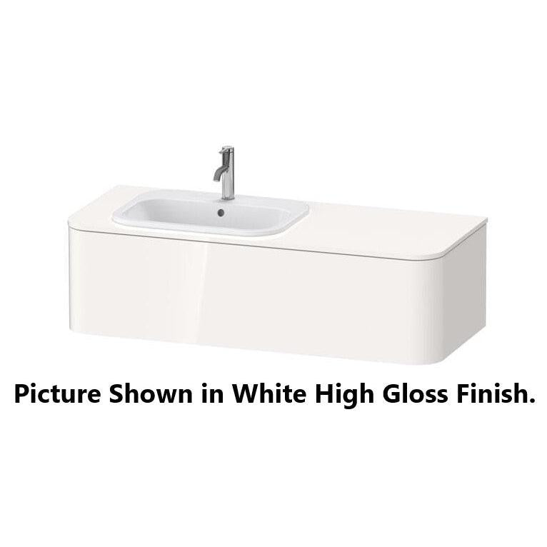 Duravit Happy D.2 51" x 14" x 22" Brushed Walnut One Drawer Wall-Mount Vanity Unit (HP4952L6969)