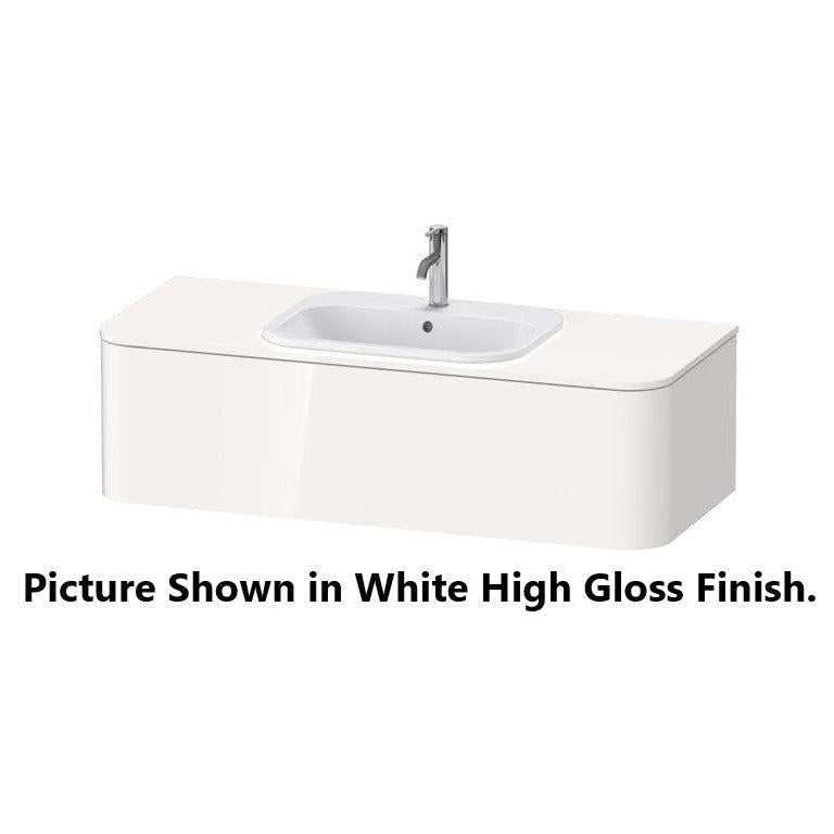 Duravit Happy D.2 51" x 14" x 22" Brushed Walnut One Drawer Wall-Mount Vanity Unit (HP4952M6969)