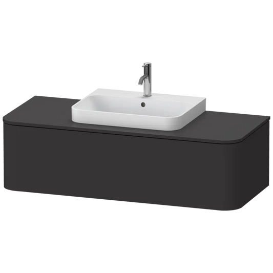 Duravit Happy D.2 51" x 14" x 22" Graphite One Drawer Wall-Mount Vanity Unit (HP4942M8080)