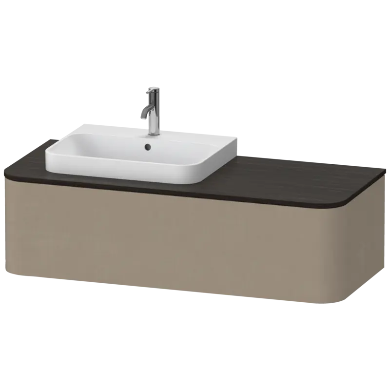 Duravit Happy D.2 51" x 14" x 22" Linen One Drawer Wall-Mount Vanity Unit (HP4942L7575)
