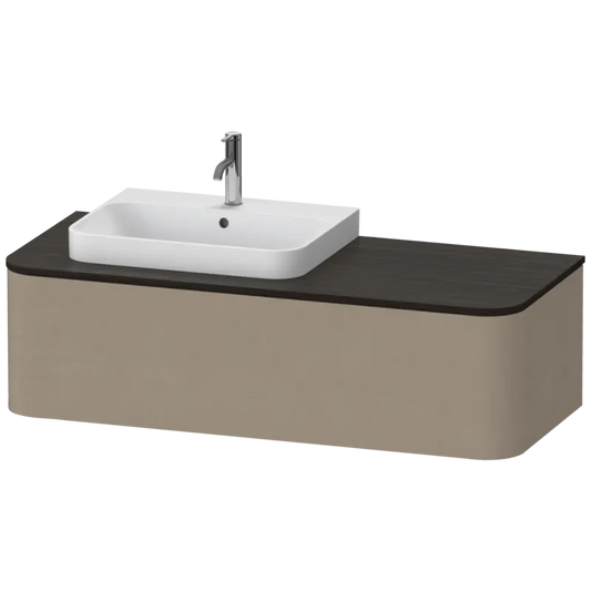 Duravit Happy D.2 51" x 14" x 22" Linen One Drawer Wall-Mount Vanity Unit (HP4942L7575)