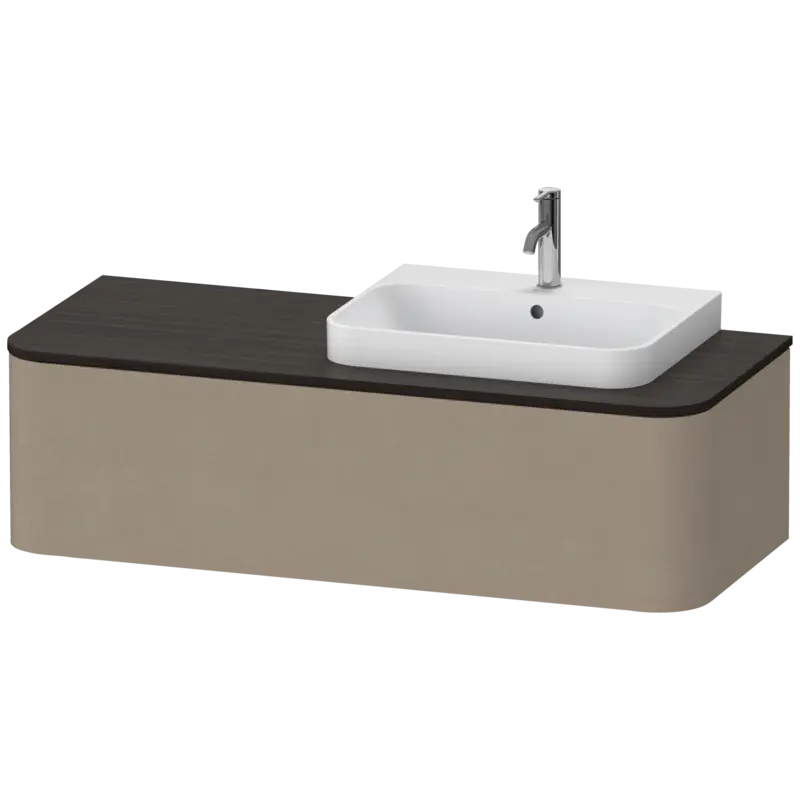 Duravit Happy D.2 51" x 14" x 22" Linen One Drawer Wall-Mount Vanity Unit (HP4942R7575)