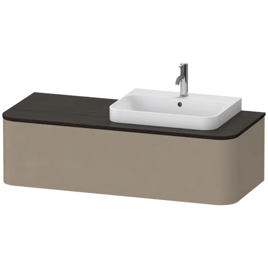 Duravit Happy D.2 51" x 14" x 22" Linen One Drawer Wall-Mount Vanity Unit (HP4942R7575)