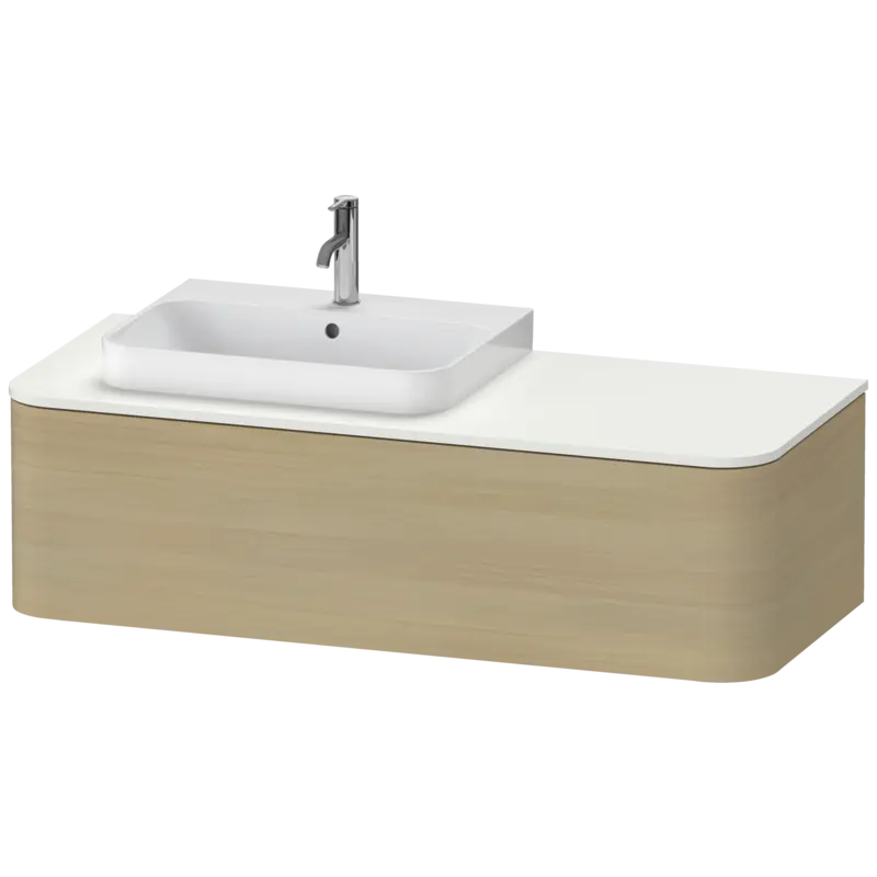 Duravit Happy D.2 51" x 14" x 22" Mediterranean Oak One Drawer Wall-Mount Vanity Unit (HP4942L7171)