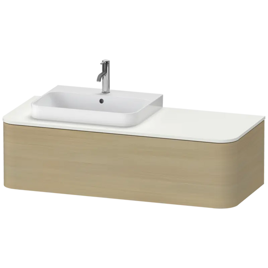 Duravit Happy D.2 51" x 14" x 22" Mediterranean Oak One Drawer Wall-Mount Vanity Unit (HP4942L7171)