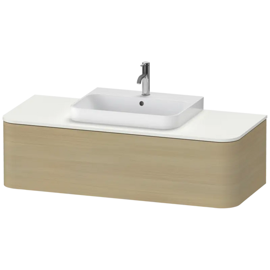 Duravit Happy D.2 51" x 14" x 22" Mediterranean Oak One Drawer Wall-Mount Vanity Unit (HP4942M7171)