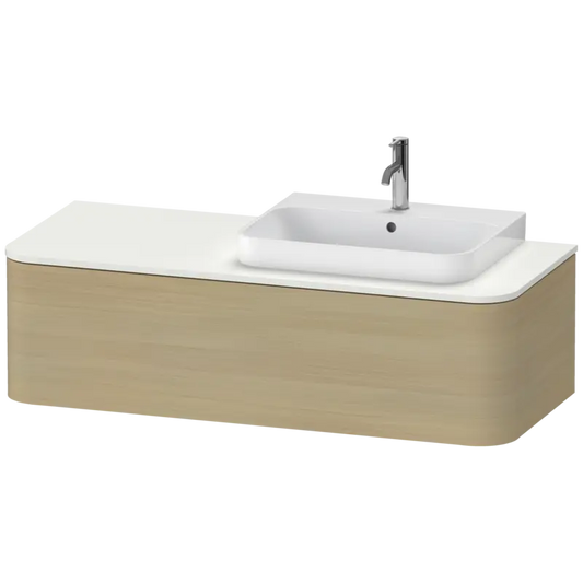 Duravit Happy D.2 51" x 14" x 22" Mediterranean Oak One Drawer Wall-Mount Vanity Unit (HP4942R7171)