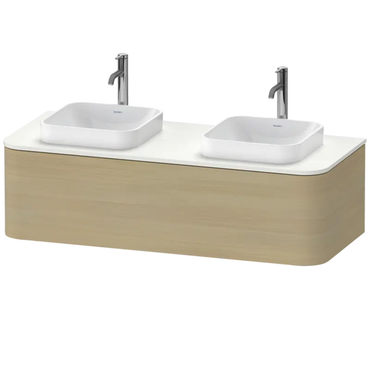 Duravit Happy D.2 51" x 14" x 22" Mediterranean Oak One Drawer Wall-Mount Vanity Unit (HP4943B7171)