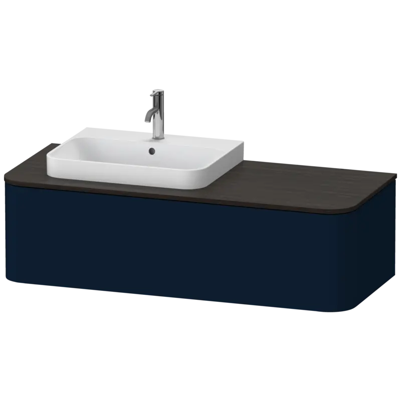 Duravit Happy D.2 51" x 14" x 22" Midnight Blue One Drawer Wall-Mount Vanity Unit (HP4942L9898)
