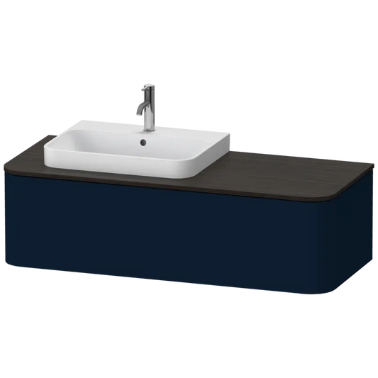 Duravit Happy D.2 51" x 14" x 22" Midnight Blue One Drawer Wall-Mount Vanity Unit (HP4942L9898)