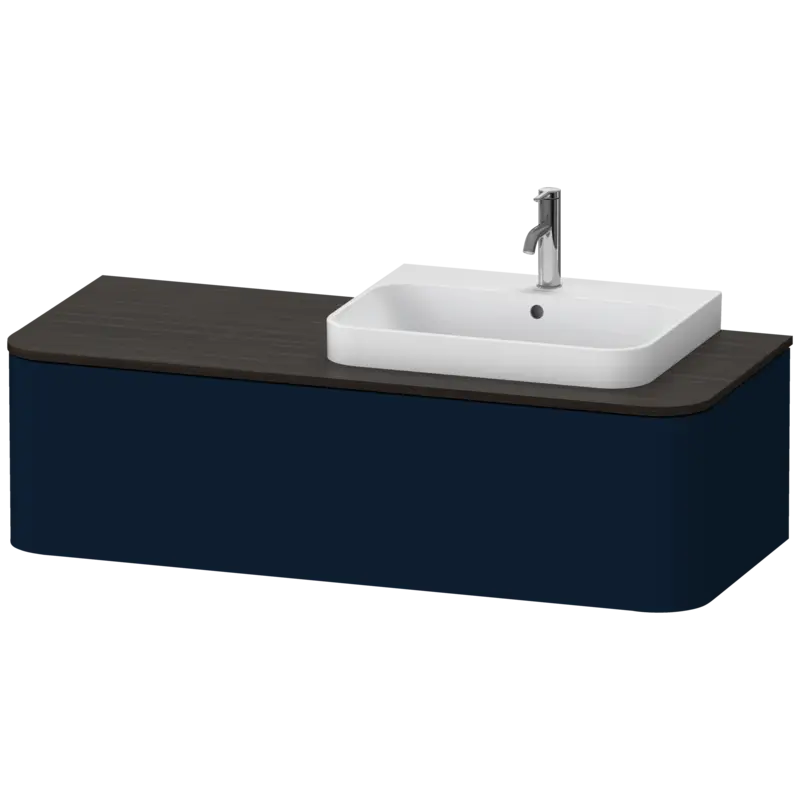Duravit Happy D.2 51" x 14" x 22" Midnight Blue One Drawer Wall-Mount Vanity Unit (HP4942R9898)