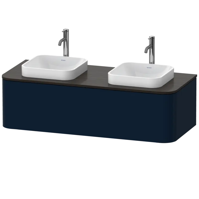 Duravit Happy D.2 51" x 14" x 22" Midnight Blue One Drawer Wall-Mount Vanity Unit (HP4943B9898)