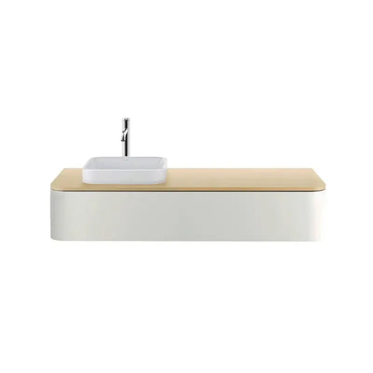 Duravit Happy D.2 51" x 14" x 22" Nordic White One Drawer Wall-Mount Vanity Unit (HP4942L3939)