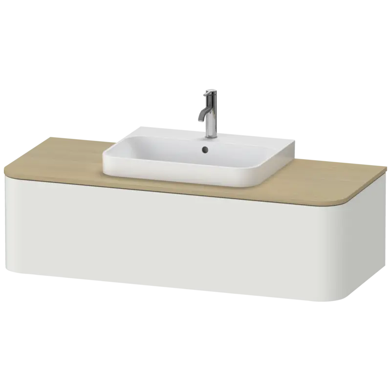 Duravit Happy D.2 51" x 14" x 22" Nordic White One Drawer Wall-Mount Vanity Unit (HP4942M3939)