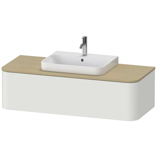 Duravit Happy D.2 51" x 14" x 22" Nordic White One Drawer Wall-Mount Vanity Unit (HP4942M3939)