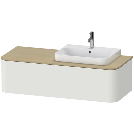 Duravit Happy D.2 51" x 14" x 22" Nordic White One Drawer Wall-Mount Vanity Unit (HP4942R3939)