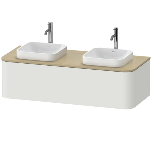 Duravit Happy D.2 51" x 14" x 22" Nordic White One Drawer Wall-Mount Vanity Unit (HP4943B3939)