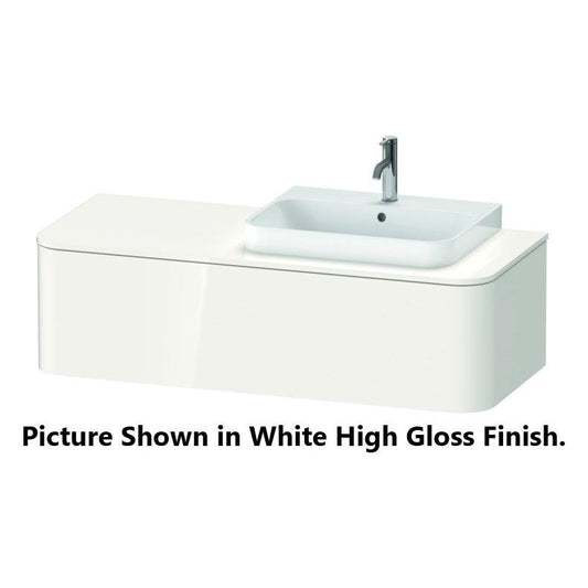 Duravit Happy D.2 51" x 14" x 22" Stone Gray One Drawer Wall-Mount Vanity Unit (HP4932R9292)