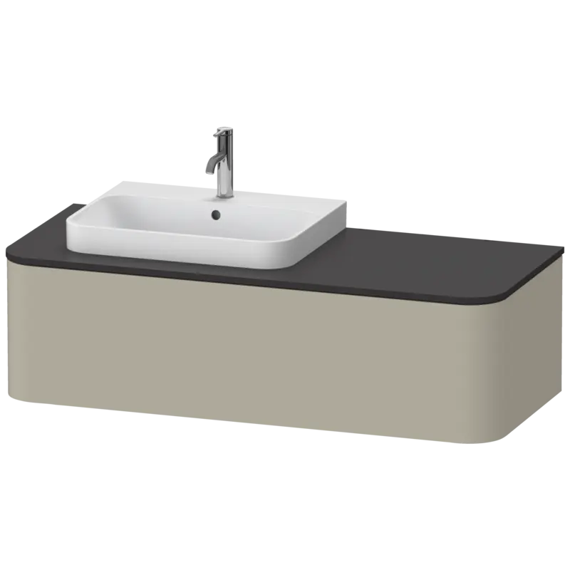 Duravit Happy D.2 51" x 14" x 22" Taupe One Drawer Wall-Mount Vanity Unit (HP4942L6060)
