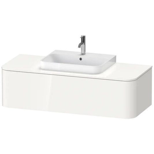 Duravit Happy D.2 51" x 14" x 22" White High Gloss One Drawer Wall-Mount Vanity Unit (HP4942M2222)