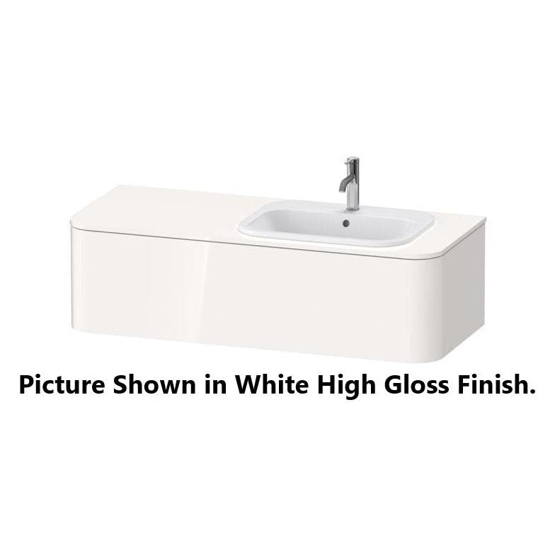 Duravit Happy D.2 51" x 14" x 22" White Satin Matt One Drawer Wall-Mount Vanity Unit (HP4952R3636)