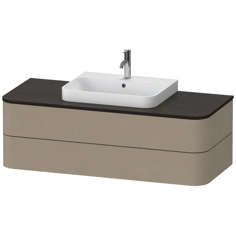 Duravit Happy D.2 51" x 16" x 22" Linen Two Drawer Wall-Mount Vanity Unit (HP496207575)