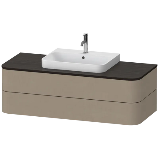 Duravit Happy D.2 51" x 16" x 22" Linen Two Drawer Wall-Mount Vanity Unit (HP497207575)