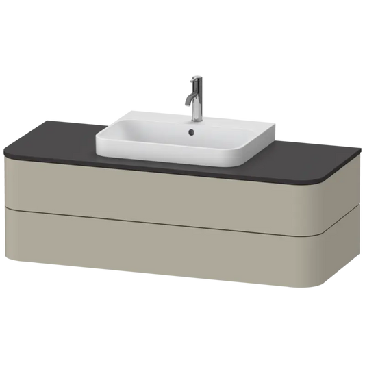 Duravit Happy D.2 51" x 16" x 22" Taupe Two Drawer Wall-Mount Vanity Unit (HP497206060)