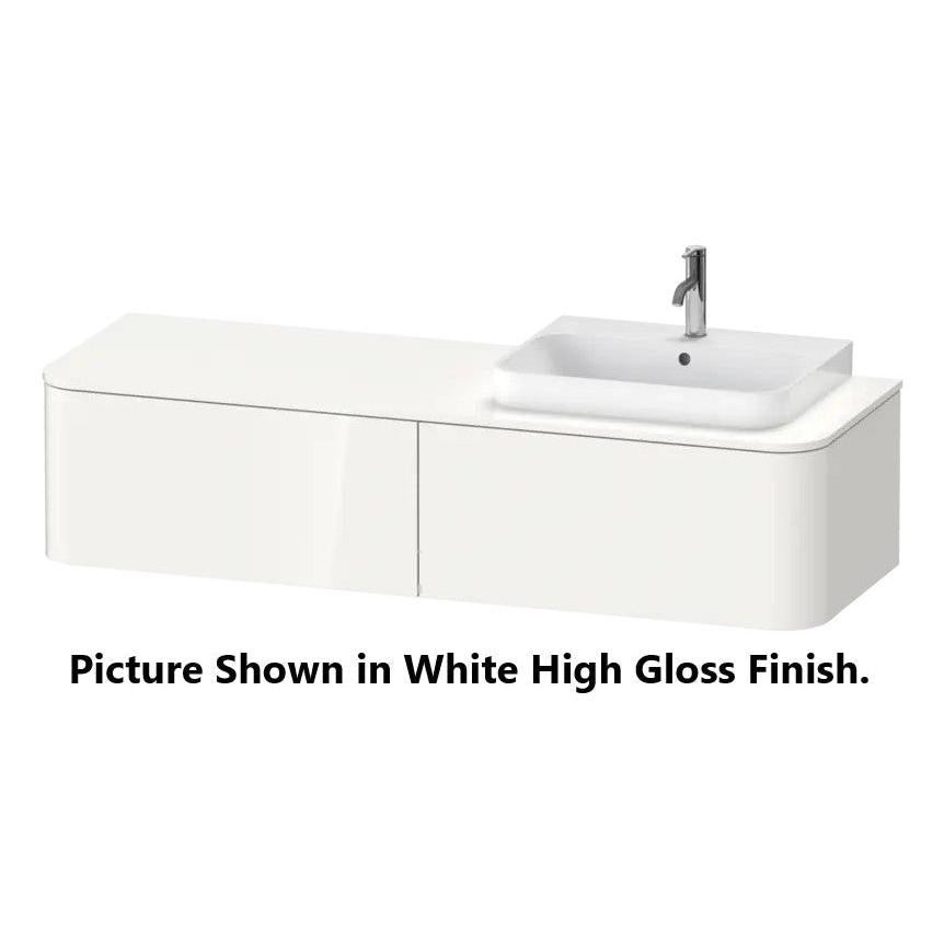 Duravit Happy D.2 63" x 14" x 22" Light Blue Two Drawer Wall-Mount Vanity Unit (HP4944R9797)