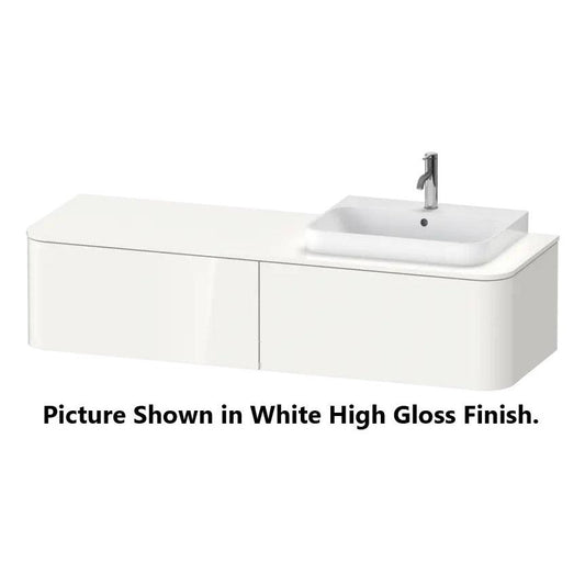 Duravit Happy D.2 63" x 14" x 22" Light Blue Two Drawer Wall-Mount Vanity Unit (HP4944R9797)