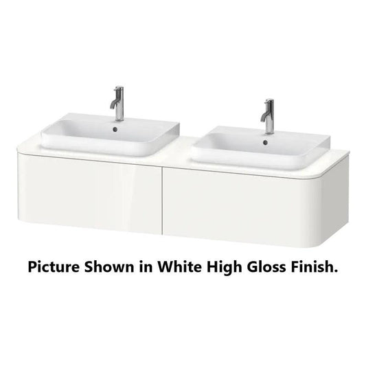 Duravit Happy D.2 63" x 14" x 22" Light Blue Two Drawer Wall-Mount Vanity Unit (HP4946B9797)