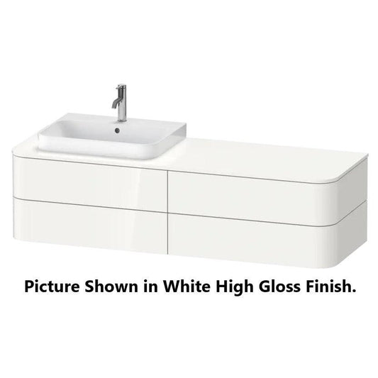 Duravit Happy D.2 63" x 16" x 22" Light Blue Four Drawer Wall-Mount Vanity Unit (HP4963L9797)