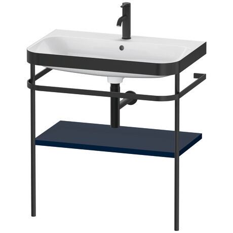 Duravit Happy D.2 Plus 31" x 33" x 19" Midnight Blue Finish, C-Bonded Vanity Kit With Sink and Metal Console (HP4737O9898)