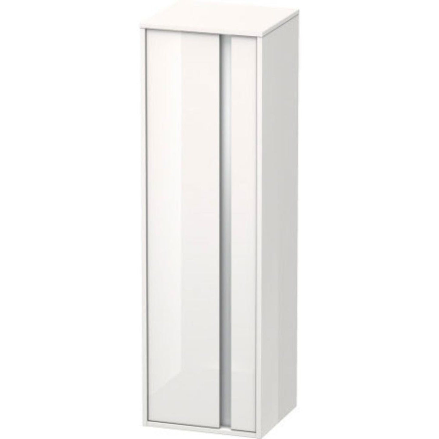 Duravit Ketho 16" x 52" x 14" Tall Cabinet With Left Door in White High Gloss
