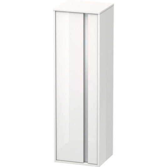 Duravit Ketho 16" x 52" x 14" Tall Cabinet With Left Door in White High Gloss