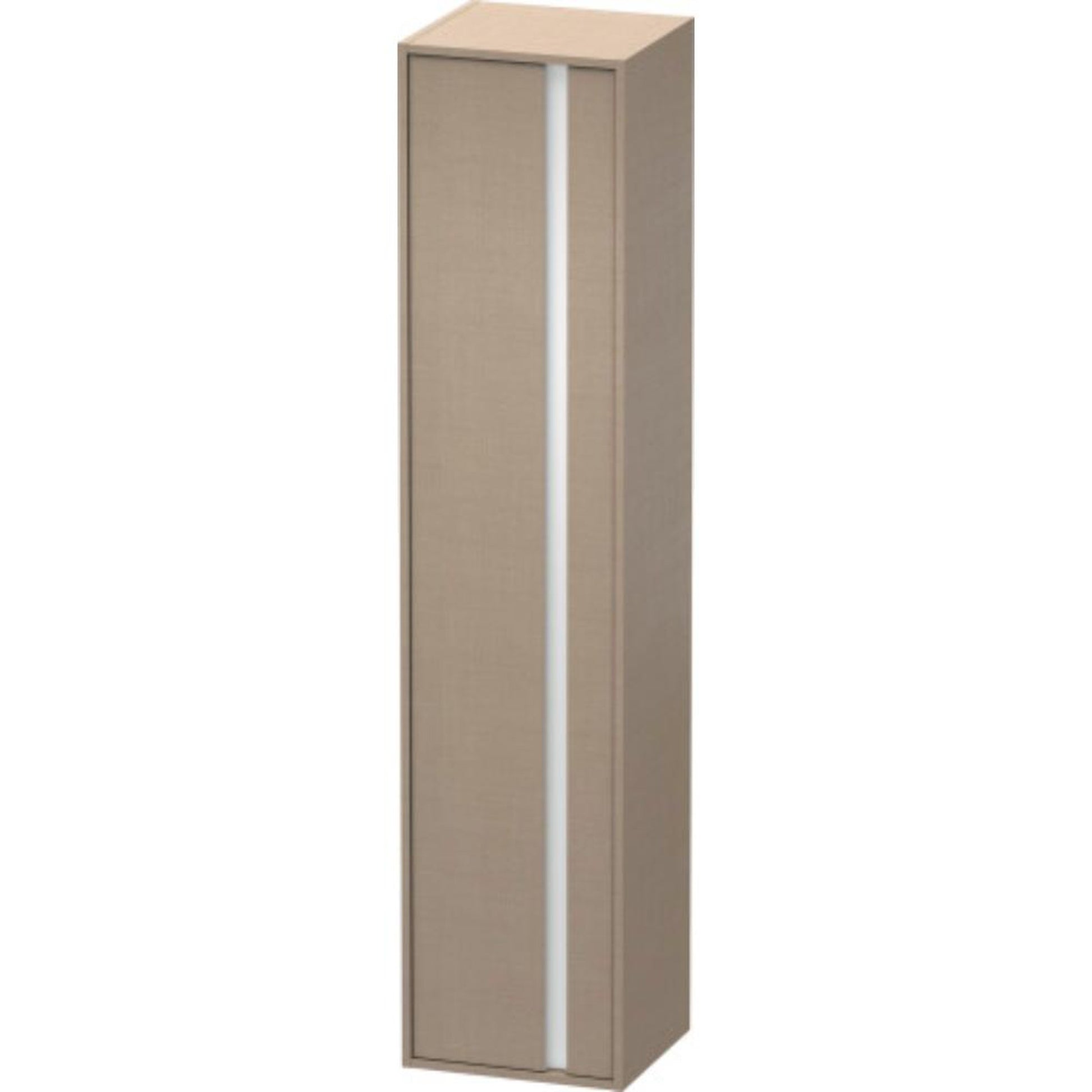 Duravit Ketho 16" x 71" x 14" Tall Cabinet With Left Door in Linen