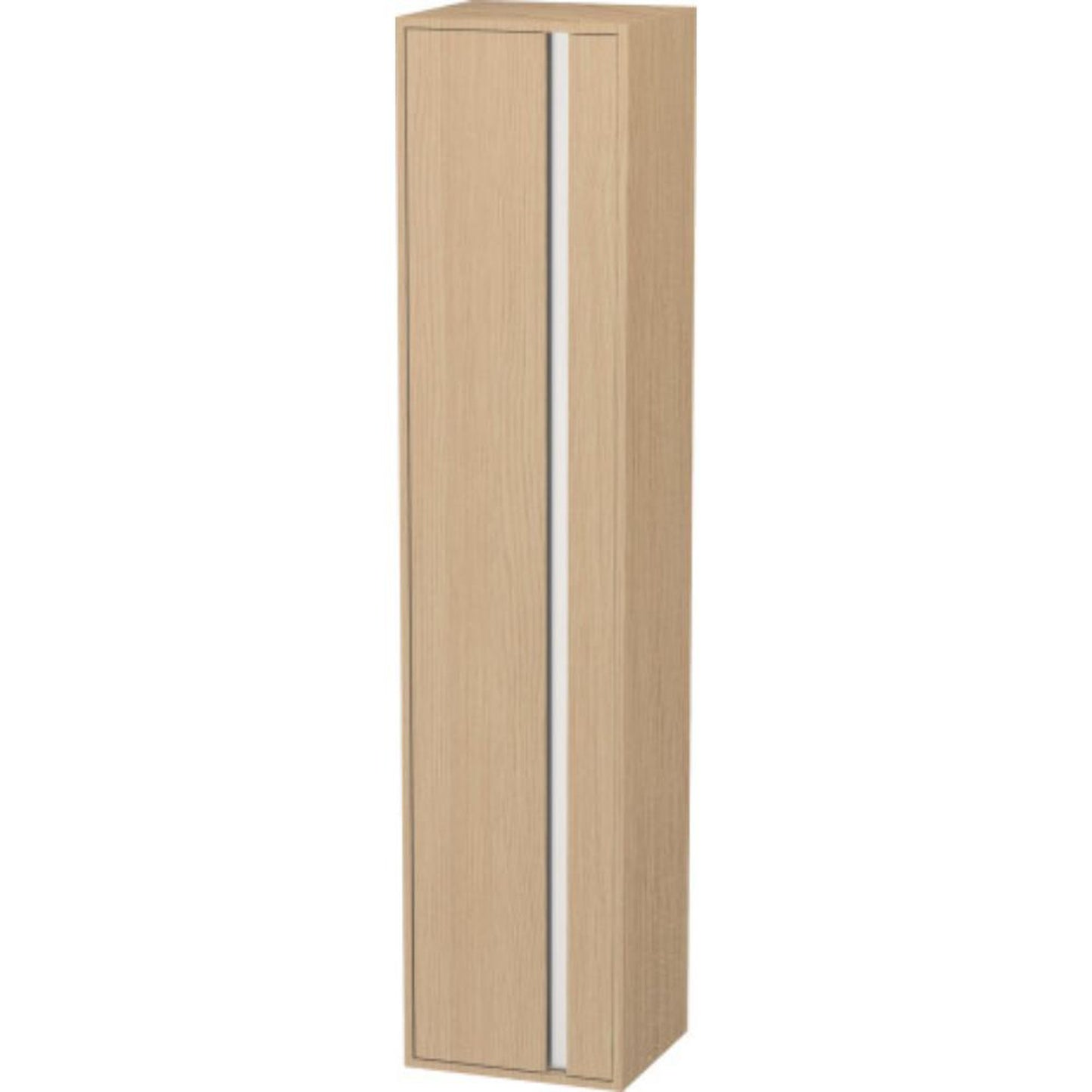 Duravit Ketho 16" x 71" x 14" Tall Cabinet With Left Door in Natural Oak