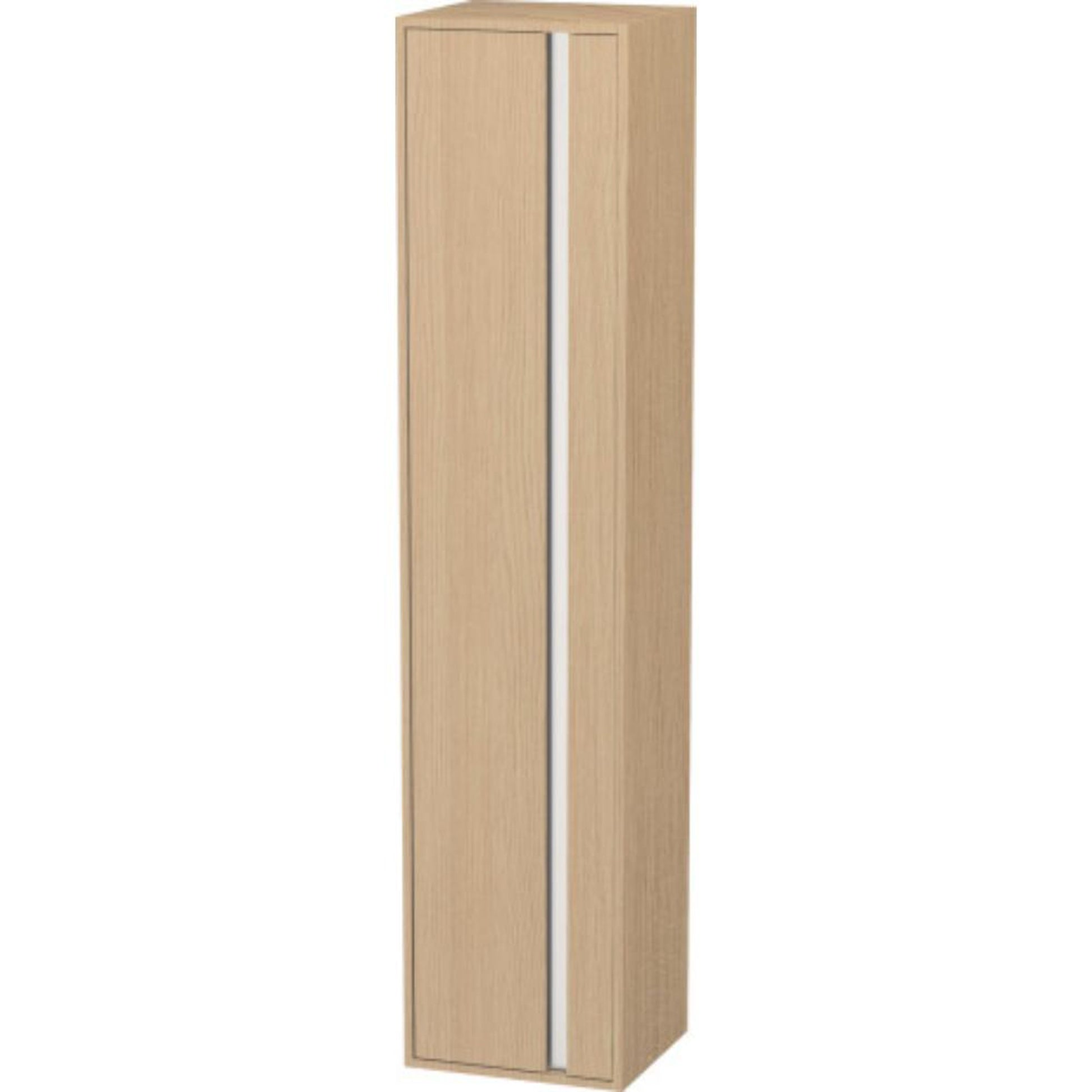 Duravit Ketho 16" x 71" x 14" Tall Cabinet With Left Door in Natural Oak