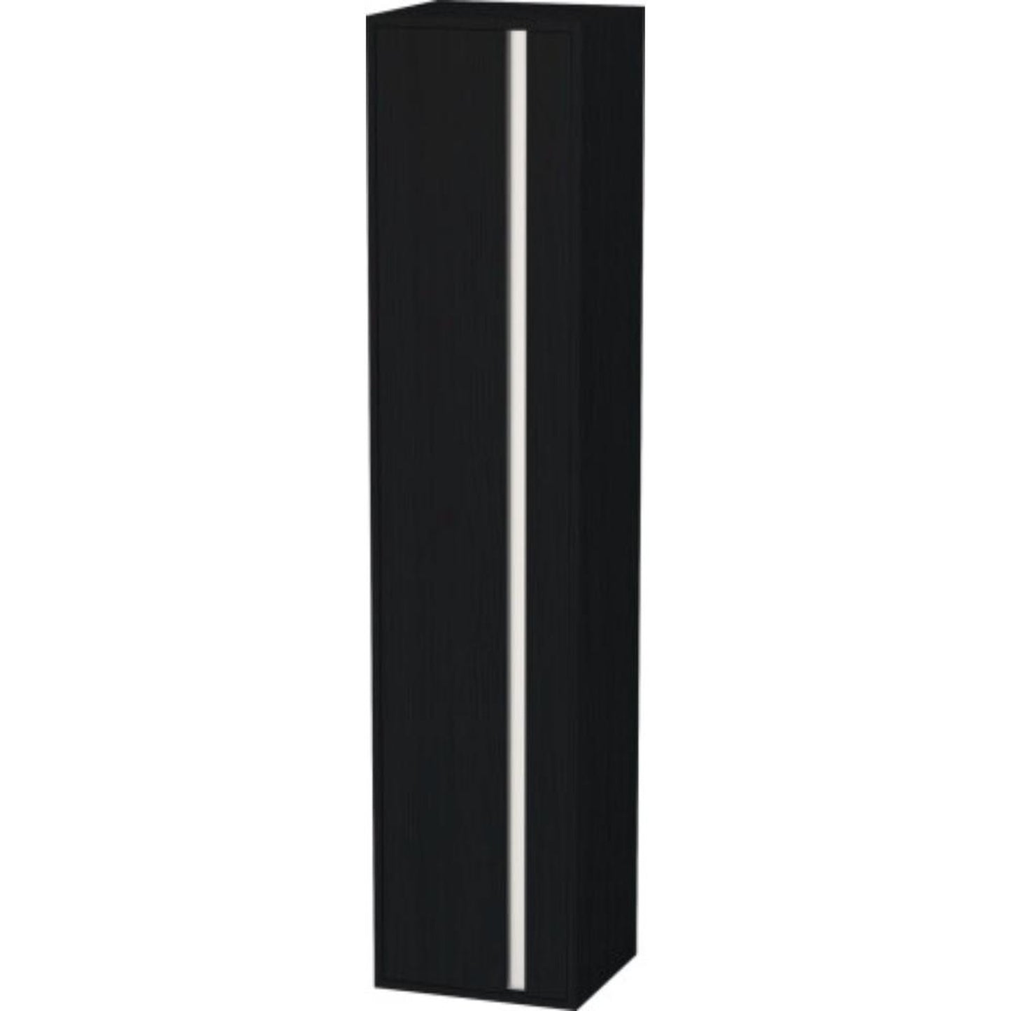 Duravit Ketho 16" x 71" x 14" Tall Cabinet With Left Door in Oak Black