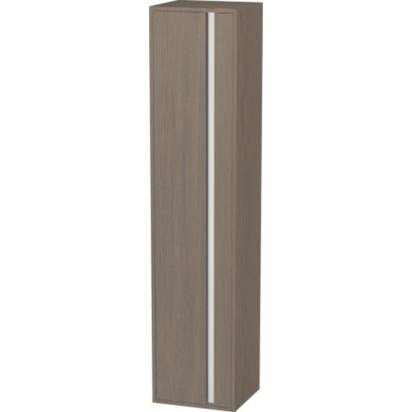 Duravit Ketho 16" x 71" x 14" Tall Cabinet With Left Door in Oak Terra