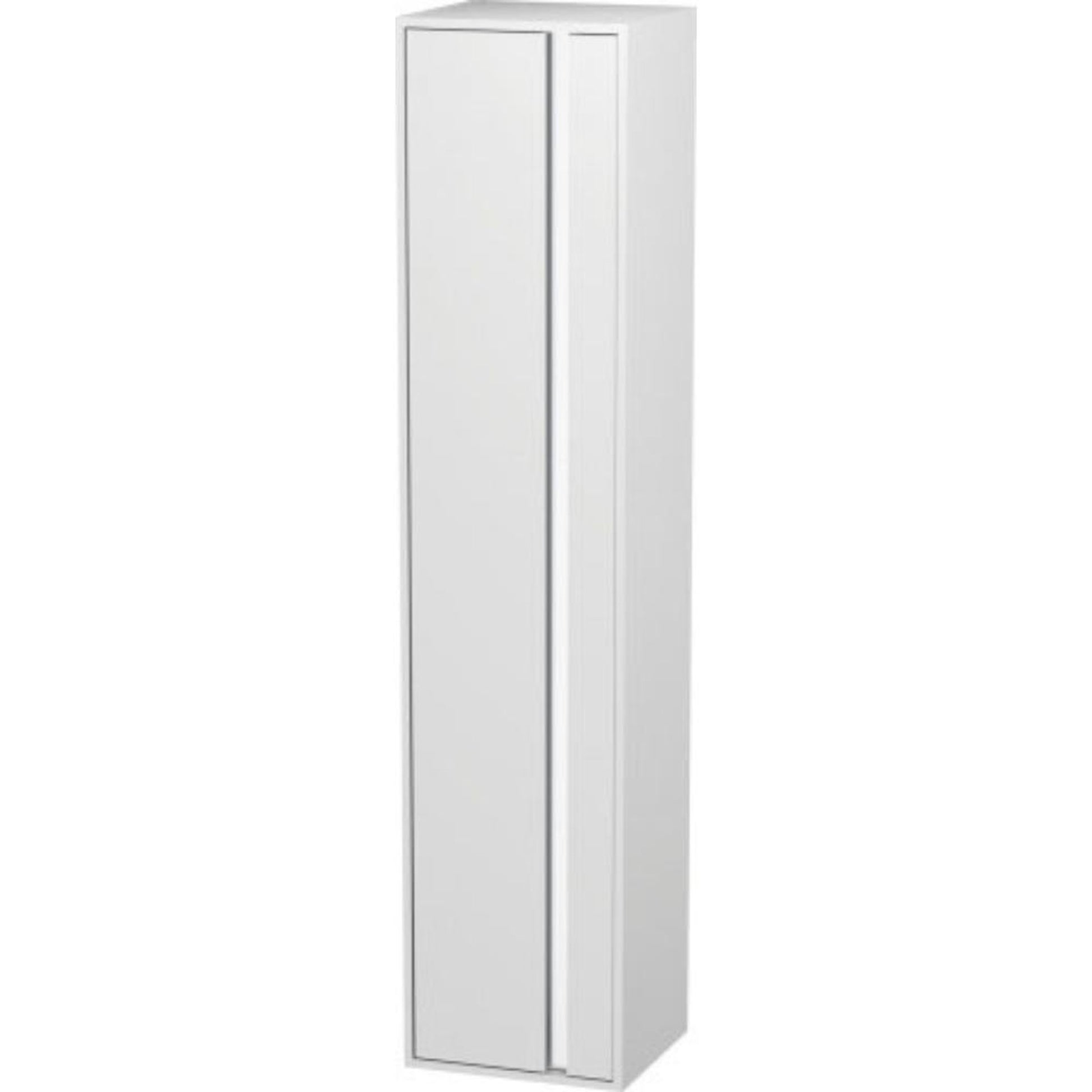 Duravit Ketho 16" x 71" x 14" Tall Cabinet With Left Door in White Matt