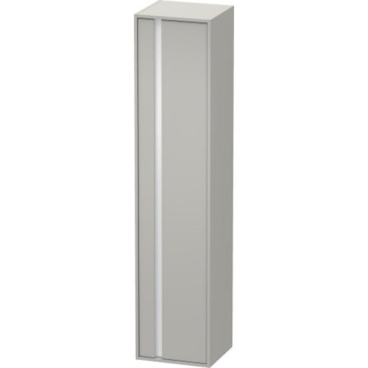 Duravit Ketho 16" x 71" x 14" Tall Cabinet With Right Door in Concrete Grey Matt