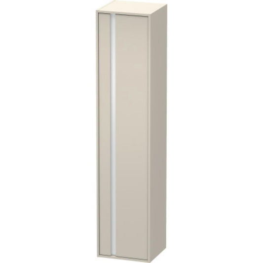 Duravit Ketho 16" x 71" x 14" Tall Cabinet With Right Door in Taupe Matt