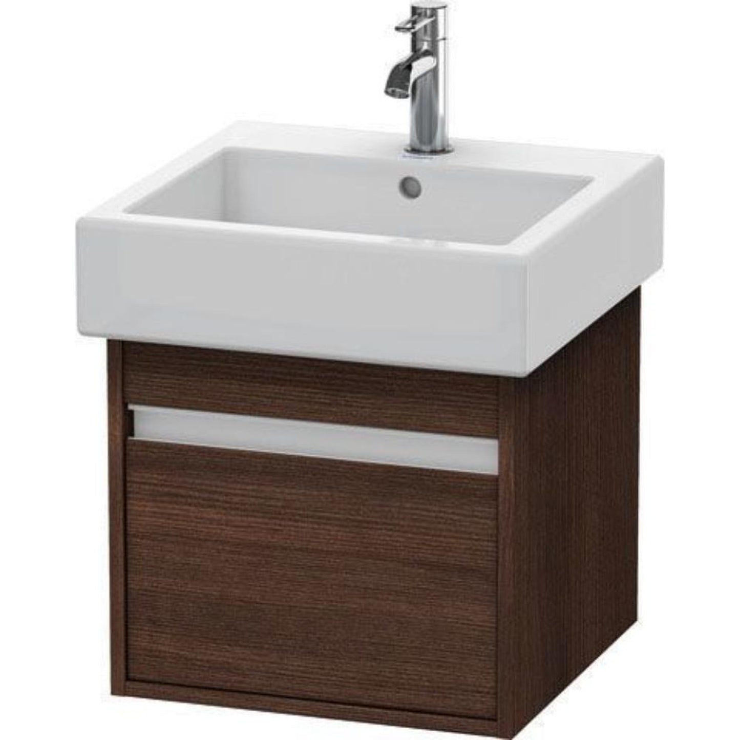 Duravit Ketho 18" x 16" x 17" Wall-Mount Vanity Unit in Chestnut Dark (KT668505353)