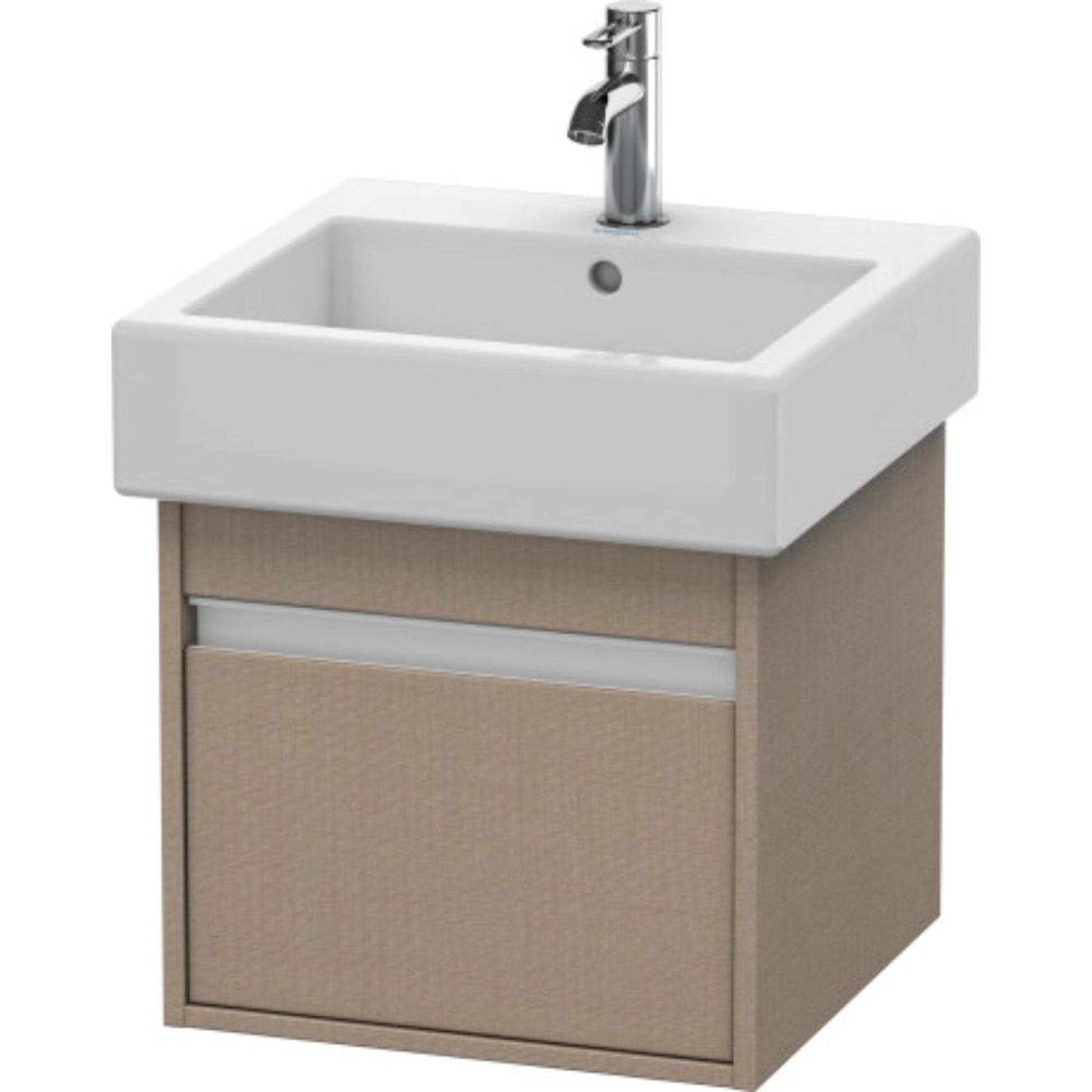 Duravit Ketho 18" x 16" x 17" Wall-Mount Vanity Unit in Linen (KT668507575)