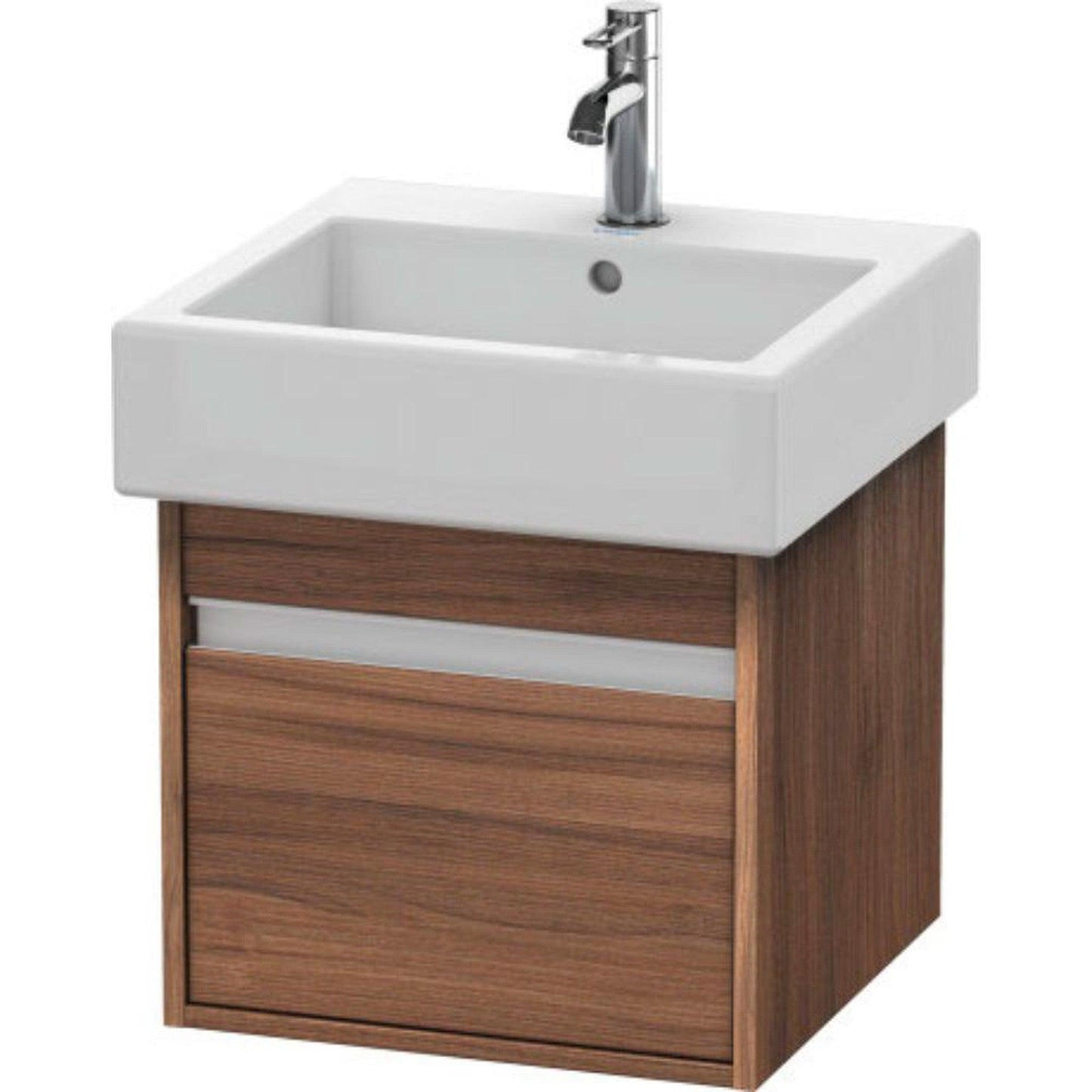 Duravit Ketho 18" x 16" x 17" Wall-Mount Vanity Unit in Natural Walnut (KT668507979)