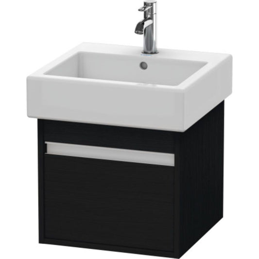 Duravit Ketho 18" x 16" x 17" Wall-Mount Vanity Unit in Oak Black (KT668501616)