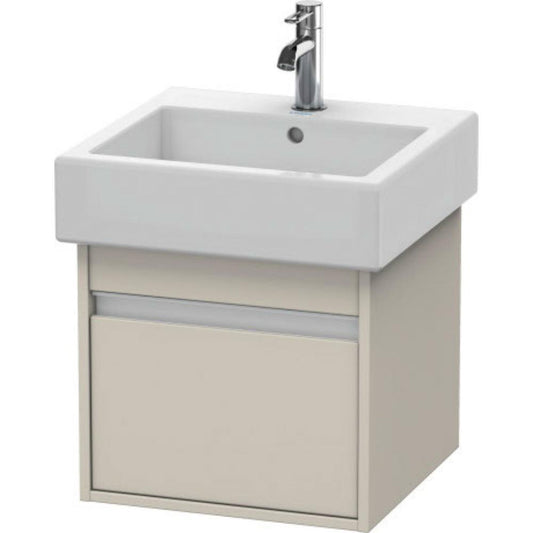 Duravit Ketho 18" x 16" x 17" Wall-Mount Vanity Unit in Taupe Matt (KT668509191)